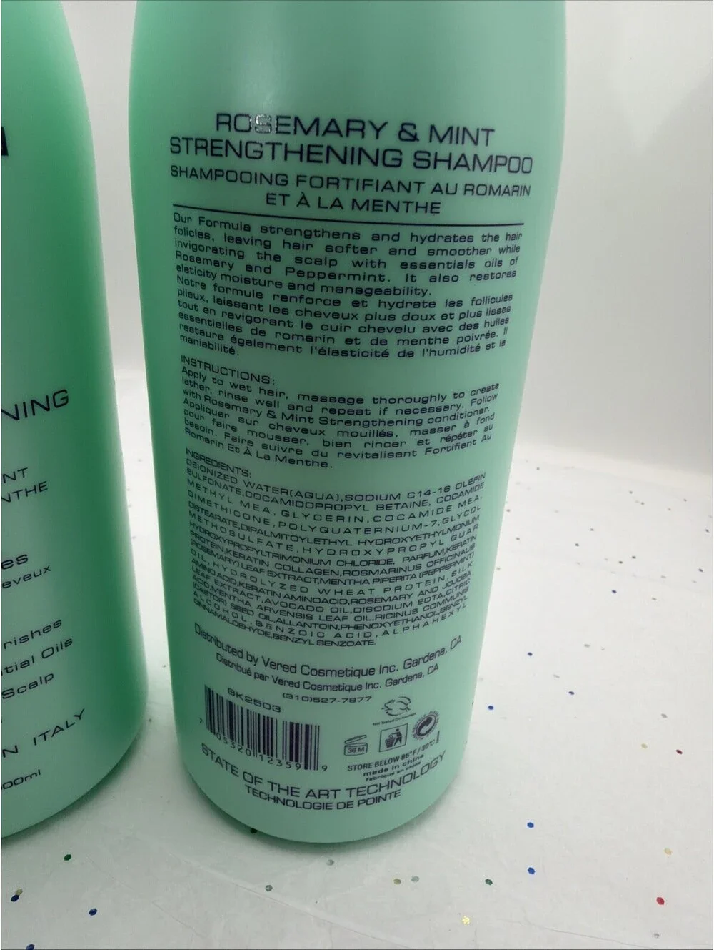 Bio Keratin Protein Shampoo Avocado Rosemary Mint Strengthening 2 Pack 33.8 oz